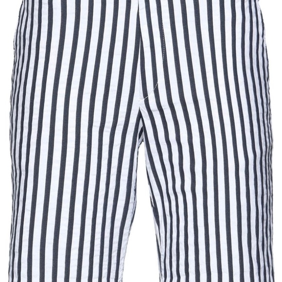 40 Weft Bermuda Shorts Blue/White Stripes - waist 38 - Picture 2 of 7